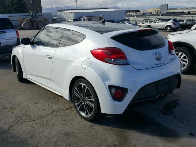 KMHTC6AE9GU284826 - 2016 HYUNDAI VELOSTER T WHITE photo 3