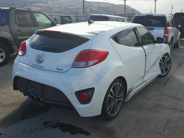 KMHTC6AE9GU284826 - 2016 HYUNDAI VELOSTER T WHITE photo 4