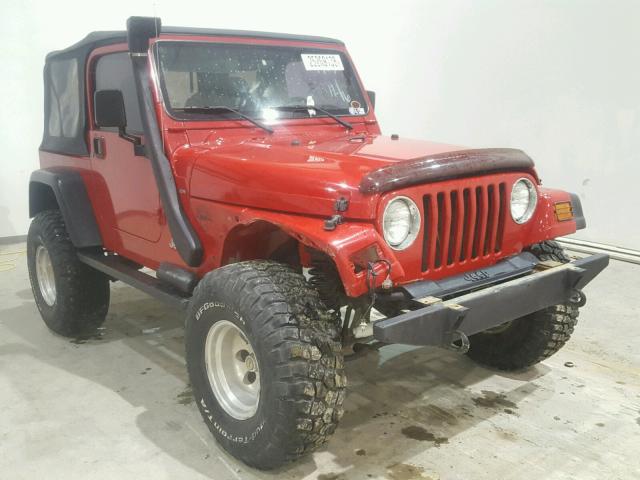 1J4FA49S52P729926 - 2002 JEEP WRANGLER / RED photo 1