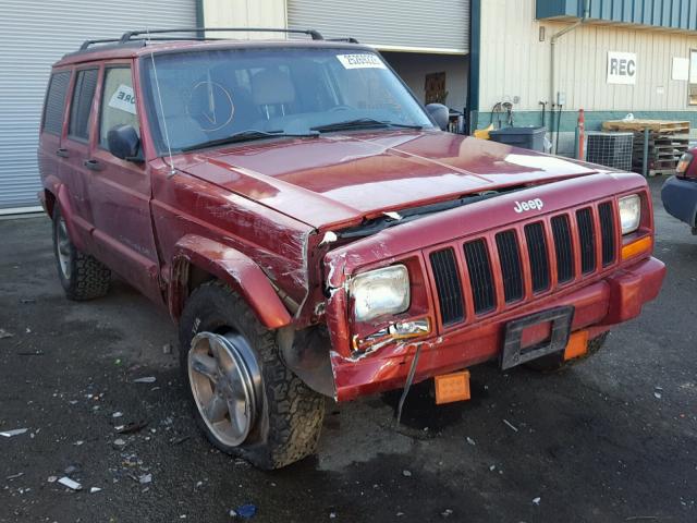 1J4FJ68S5WL125027 - 1998 JEEP CHEROKEE S RED photo 1