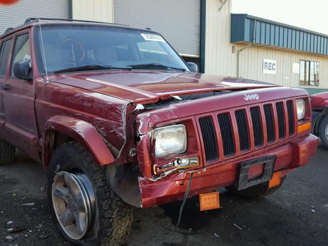 1J4FJ68S5WL125027 - 1998 JEEP CHEROKEE S RED photo 9