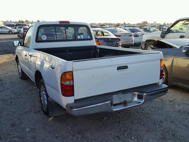 4TANL42N6VZ226748 - 1997 TOYOTA TACOMA WHITE photo 3