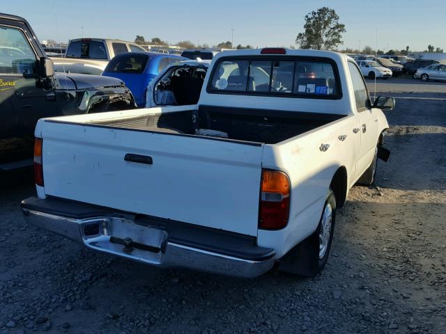 4TANL42N6VZ226748 - 1997 TOYOTA TACOMA WHITE photo 4