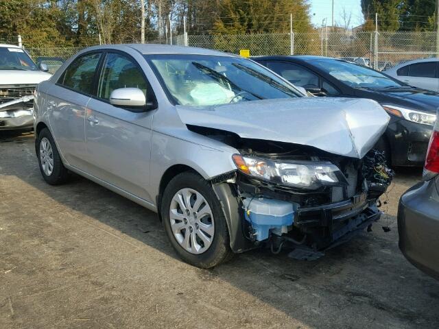 KNAFU4A26D5669448 - 2013 KIA FORTE EX SILVER photo 1