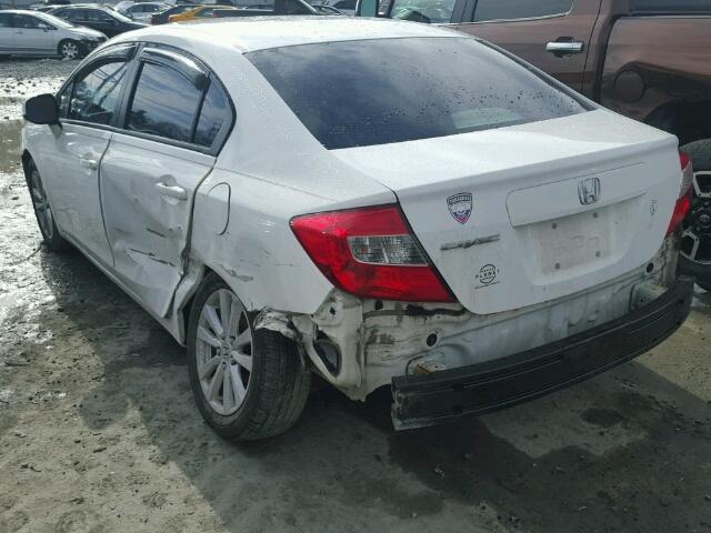 2HGFB2F90CH522456 - 2012 HONDA CIVIC EXL 白色 照片 3