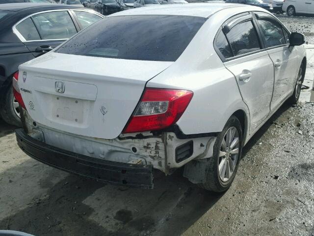 2HGFB2F90CH522456 - 2012 HONDA CIVIC EXL WHITE photo 4