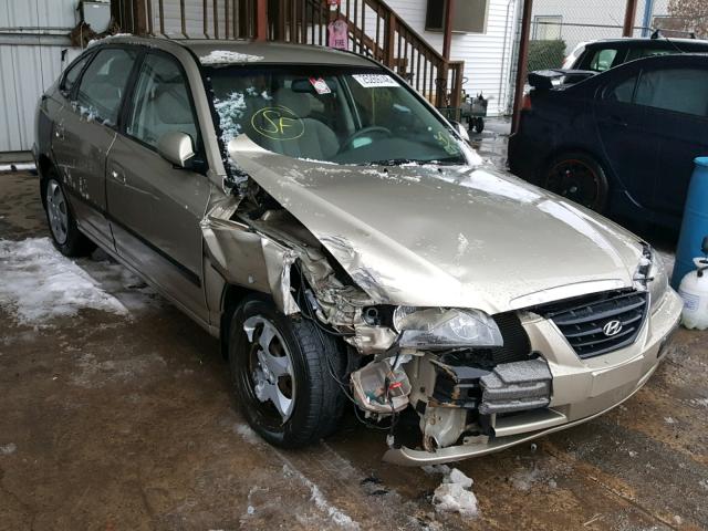 KMHDN56D85U165526 - 2005 HYUNDAI ELANTRA GL GOLD photo 1