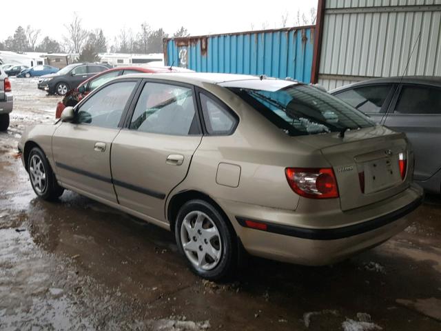 KMHDN56D85U165526 - 2005 HYUNDAI ELANTRA GL GOLD photo 3