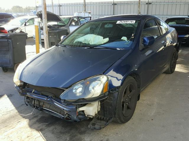 JH4DC54874S012175 - 2004 ACURA RSX BLUE photo 2