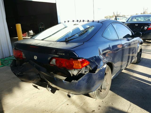 JH4DC54874S012175 - 2004 ACURA RSX BLUE photo 4