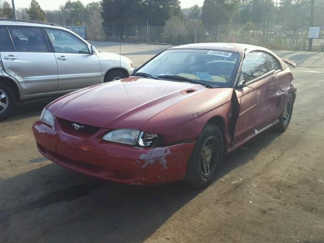 1FAFP4044WF154822 - 1998 FORD MUSTANG RED photo 2