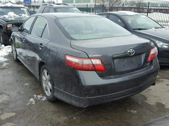 4T1BE46K87U023390 - 2007 TOYOTA CAMRY NEW GRAY photo 3