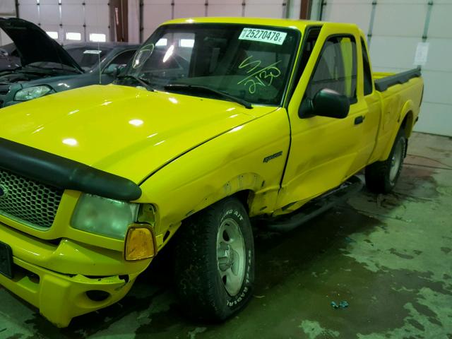 1FTZR15E81PA72130 - 2001 FORD RANGER SUP YELLOW photo 10