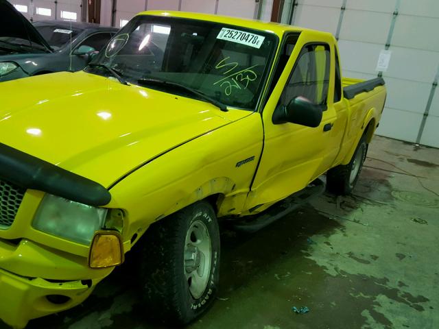 1FTZR15E81PA72130 - 2001 FORD RANGER SUP YELLOW photo 9