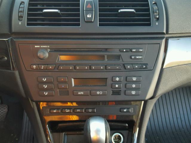 WBXPC93428WJ08270 - 2008 BMW X3 3.0SI GRAY photo 9