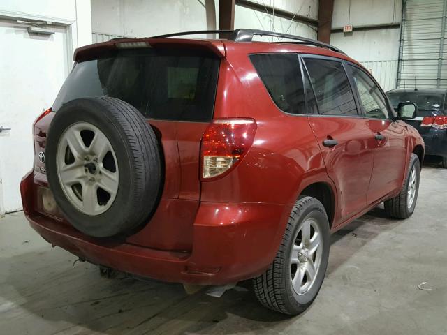 JTMZK33V976003500 - 2007 TOYOTA RAV4 RED photo 4