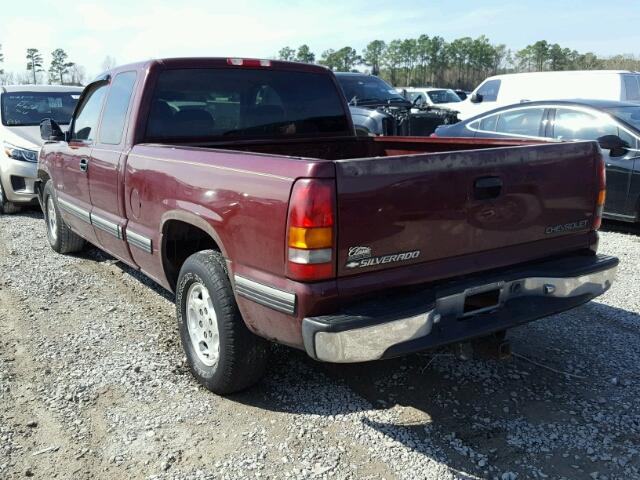 1GCEC19T21Z192339 - 2001 CHEVROLET SILVERADO MAROON photo 3