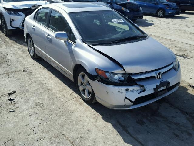 1HGFA16866L151301 - 2006 HONDA CIVIC EX SILVER photo 1