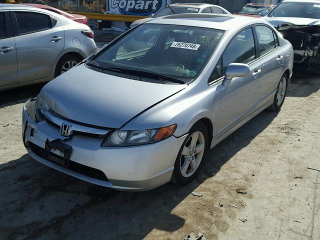 1HGFA16866L151301 - 2006 HONDA CIVIC EX ვერცხლისფერი ფოტო 2