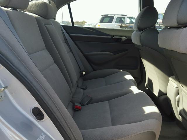 1HGFA16866L151301 - 2006 HONDA CIVIC EX ვერცხლისფერი ფოტო 6