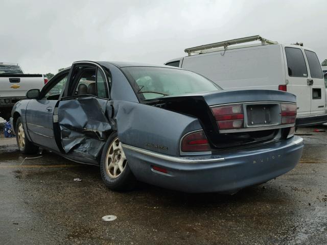 1G4CW54K024182584 - 2002 BUICK PARK AVENU BLUE photo 3