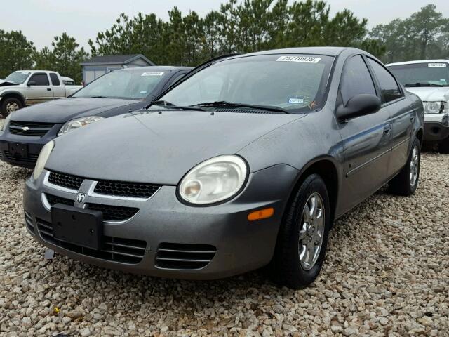 1B3ES56C45D142562 - 2005 DODGE NEON SXT GRAY photo 2