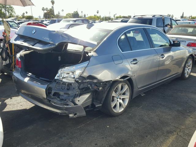 WBANU5C50AC128783 - 2010 BMW 528 I GRAY photo 4