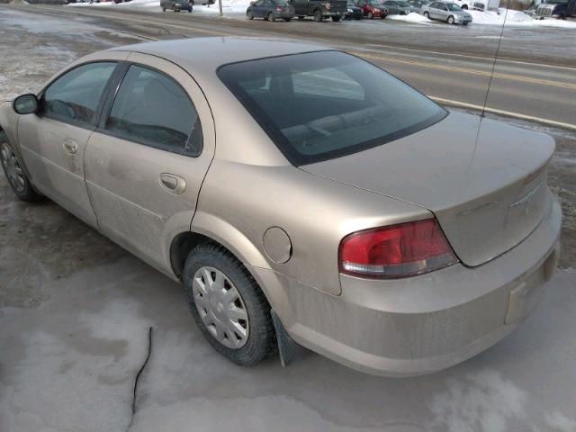 1C3EL46X34N118324 - 2004 CHRYSLER SEBRING LX BEIGE photo 3