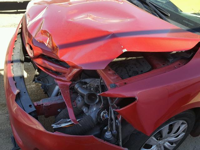 2T1BU4EE2CC809292 - 2012 TOYOTA COROLLA BA RED photo 9