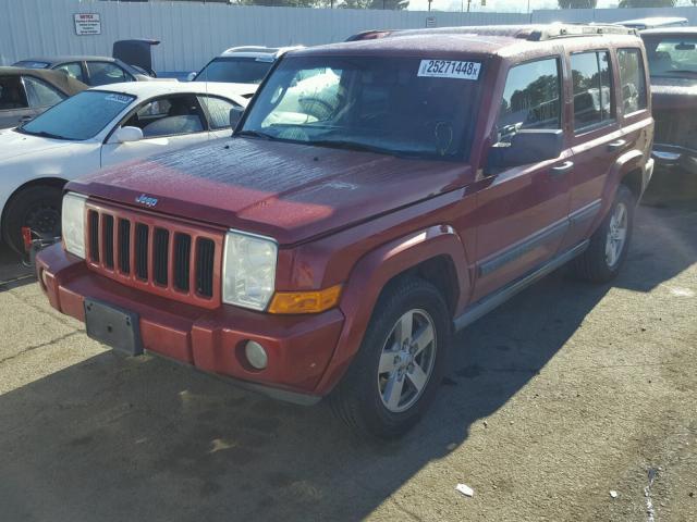 1J8HH48NX6C253720 - 2006 JEEP COMMANDER RED photo 2