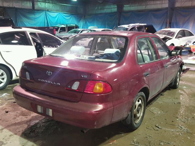 2T1BR12EXXC145625 - 1999 TOYOTA COROLLA VE RED photo 4