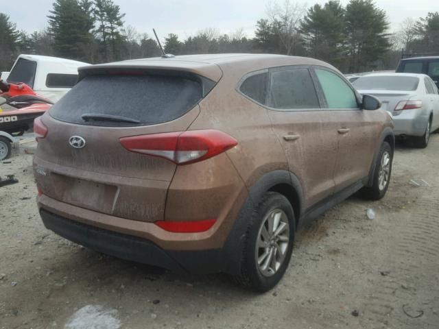 KM8J23A45HU373732 - 2017 HYUNDAI TUCSON SE BROWN photo 4