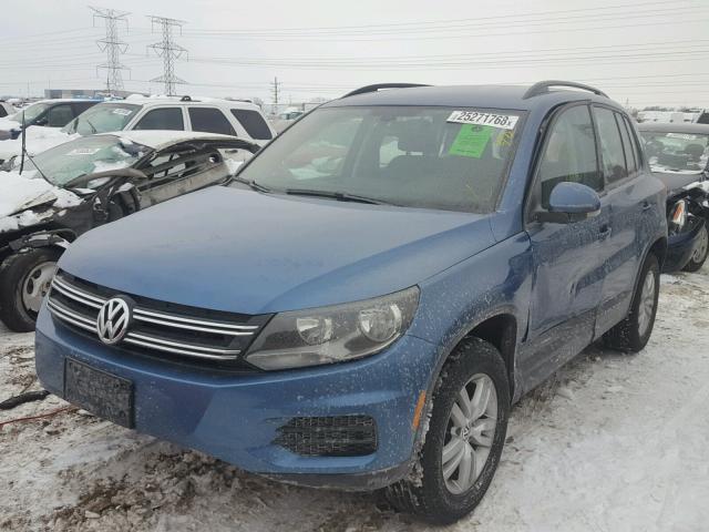 WVGBV7AX1HW512059 - 2017 VOLKSWAGEN TIGUAN S BLUE photo 2