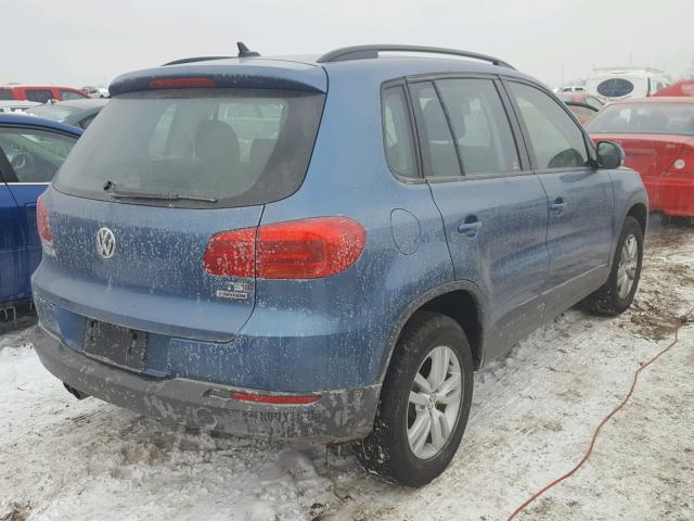 WVGBV7AX1HW512059 - 2017 VOLKSWAGEN TIGUAN S BLUE photo 4