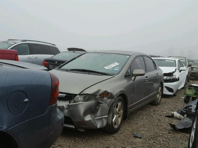 2HGFA16848H305911 - 2008 HONDA CIVIC EX ნაცრისფერი ფოტო 2