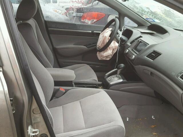 2HGFA16848H305911 - 2008 HONDA CIVIC EX ნაცრისფერი ფოტო 5