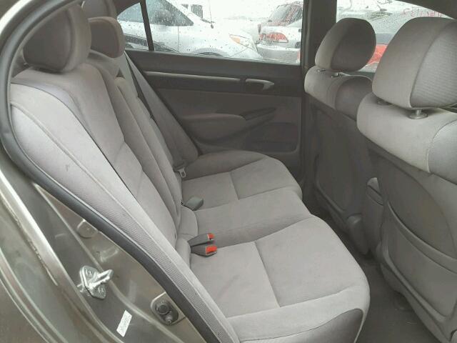 2HGFA16848H305911 - 2008 HONDA CIVIC EX ნაცრისფერი ფოტო 6