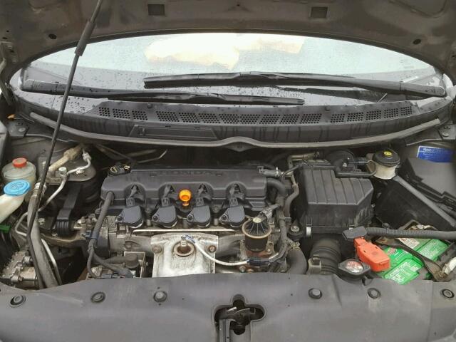 2HGFA16848H305911 - 2008 HONDA CIVIC EX ნაცრისფერი ფოტო 7