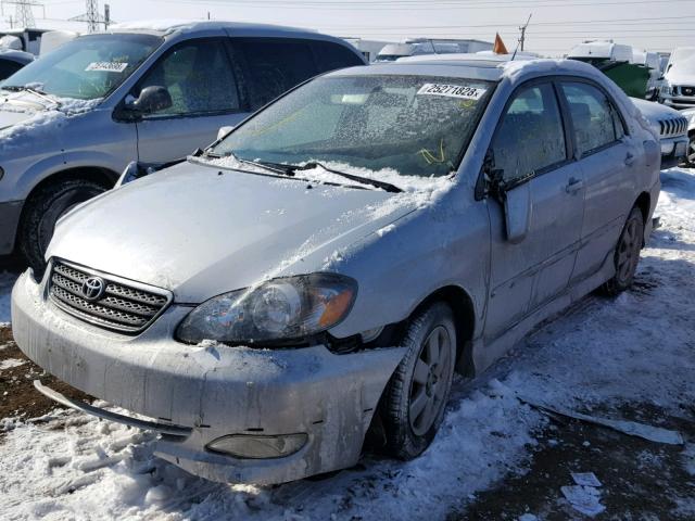 1NXBR32E98Z956747 - 2008 TOYOTA COROLLA CE SILVER photo 2