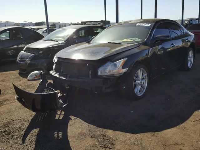 1N4AA5AP2AC852480 - 2010 NISSAN MAXIMA S BLACK photo 2