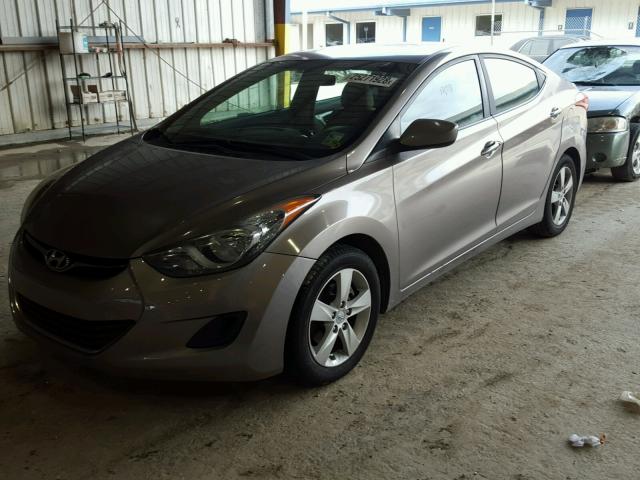 5NPDH4AE9BH052650 - 2011 HYUNDAI ELANTRA GL GRAY photo 2