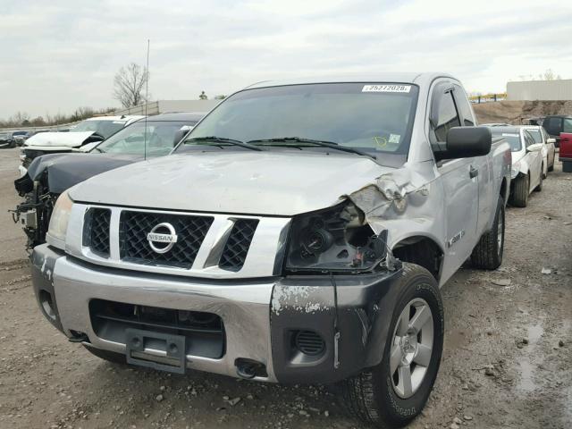 1N6BA06A98N307443 - 2008 NISSAN TITAN XE SILVER photo 2