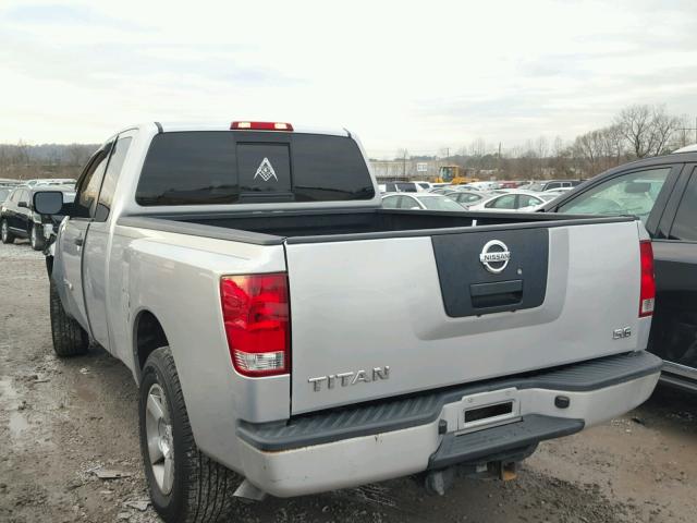 1N6BA06A98N307443 - 2008 NISSAN TITAN XE SILVER photo 3