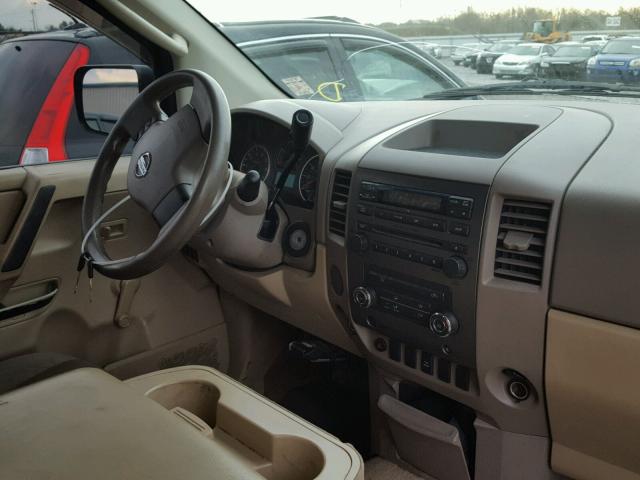 1N6BA06A98N307443 - 2008 NISSAN TITAN XE SILVER photo 9