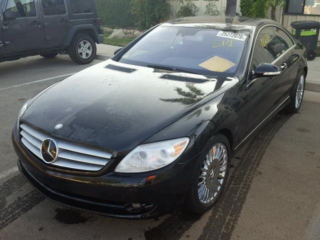 WDDEJ71X77A005357 - 2007 MERCEDES-BENZ CL 550 BLACK photo 2