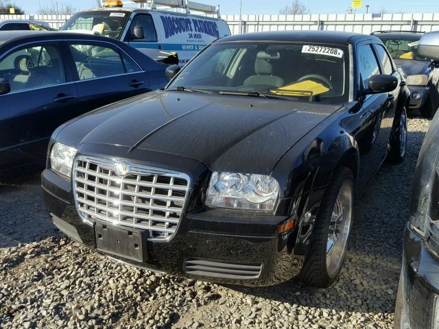 2C3KA43R87H619611 - 2007 CHRYSLER 300 BLACK photo 2