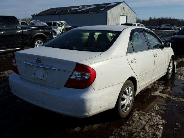 4T1BE32KX4U310290 - 2004 TOYOTA CAMRY LE WHITE photo 4