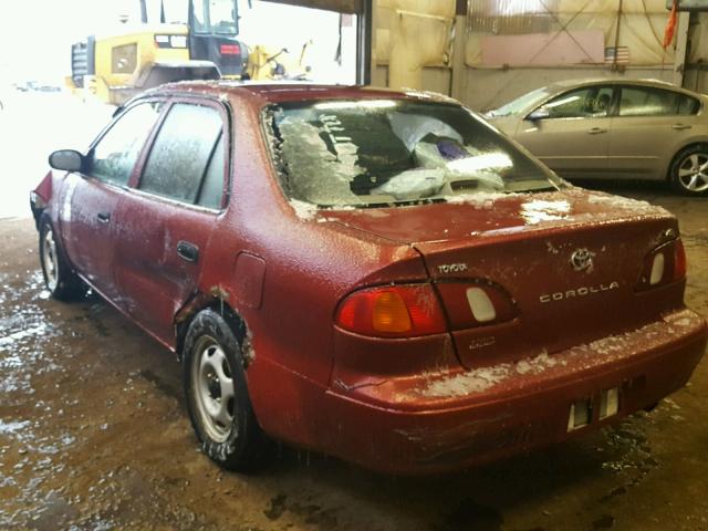 2T1BR12E7YC345251 - 2000 TOYOTA COROLLA VE RED photo 3