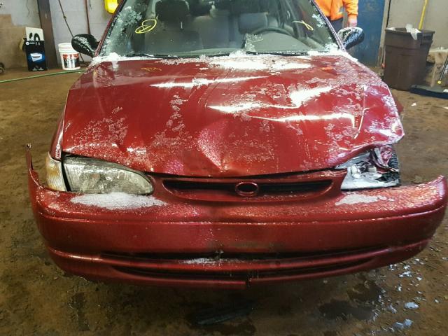 2T1BR12E7YC345251 - 2000 TOYOTA COROLLA VE RED photo 9