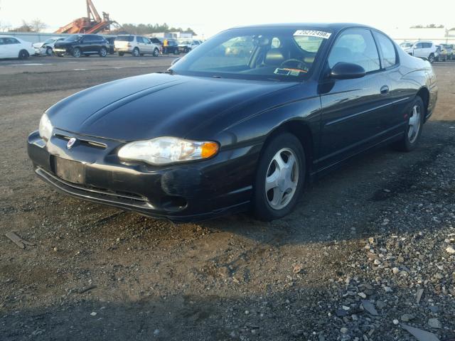 2G1WX12K5Y9218598 - 2000 CHEVROLET MONTE CARL BLACK photo 2